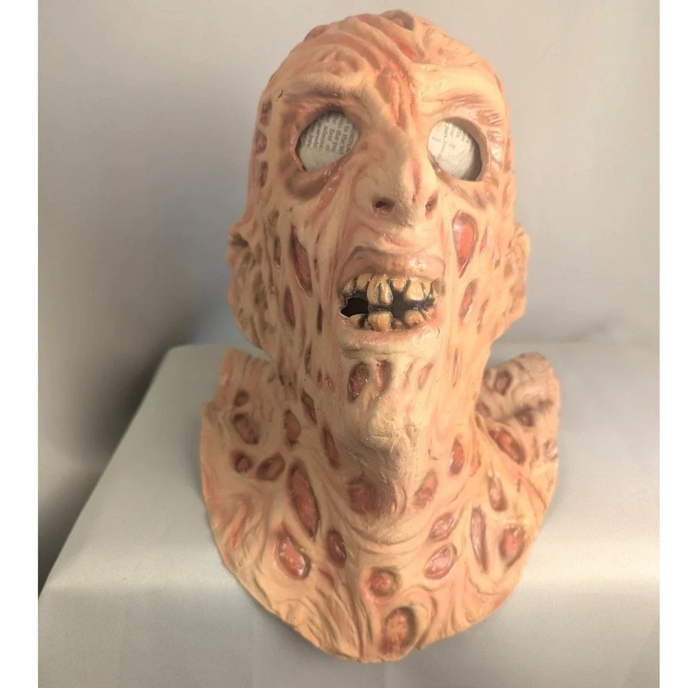 Vintage 2004 Freddy Krueger Mask Nightmare Elm Street NLP Inc Horror Halloween